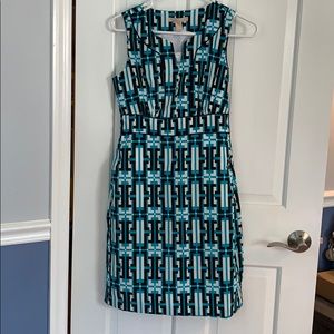 2p banana republic geometric dress